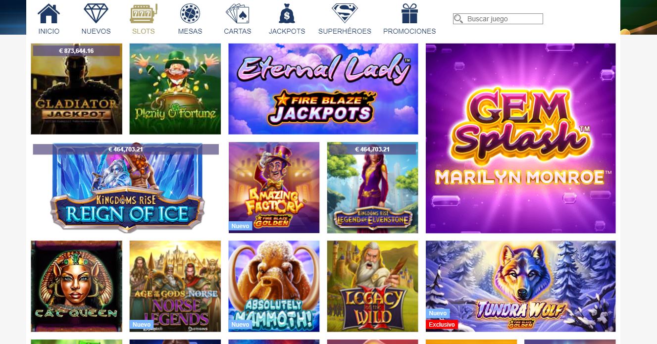 Juegos de casino de Europa Casino